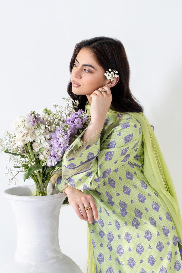 2 Piece - Printed Lawn Suit - Blossom