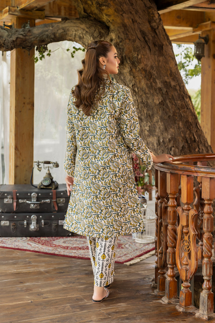 2 Piece - Printed Khaddar Suit - MSV1-05