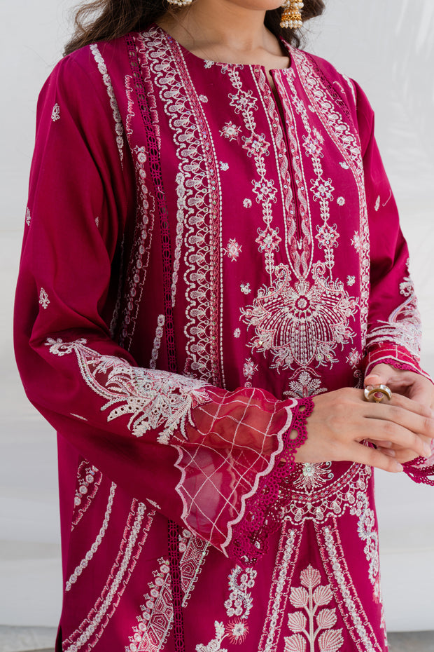 3 Piece - Embroidered Lawn Suit - MKV2-7